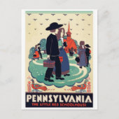 ペンシルバニアのヴィンテージ旅行はがきUSA ポストカード (正面)
