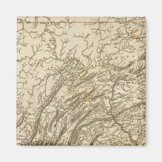 ペンシルバニアの地図バイアロースミス マグネット (正面)