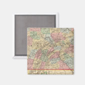 ペンシルバニアの地図バイミッチェル マグネット (正面/裏面)