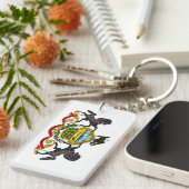 ペンシルバニアの州のコートは旗統一されたなアメリカrを武装させます キーホルダー (正面右)