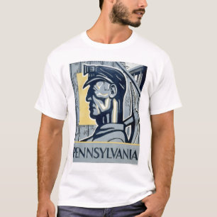 ペンシルバニアの抗夫1937 WPA Tシャツ