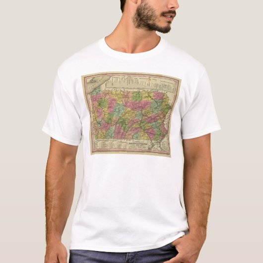 ペンシルバニアの新しい地図 Tシャツ (正面)