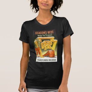 ペンシルバニアの走行する季節で最も最高のな方法鉄道 Tシャツ