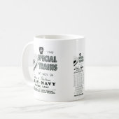 ペンシルバニアの鉄道での軍隊海軍ゲームの列車 コーヒーマグカップ (正面左)