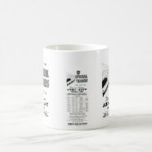 ペンシルバニアの鉄道での軍隊海軍ゲームの列車 コーヒーマグカップ (中央)