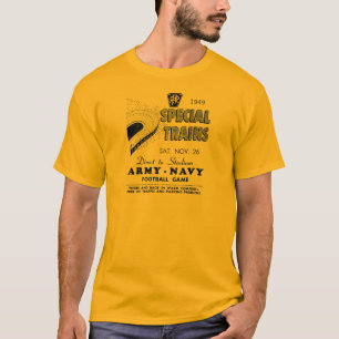 ペンシルバニアの鉄道での軍隊海軍ゲームの列車 Tシャツ