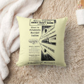 ペンシルバニアの鉄道での軍隊海軍ゲーム クッション (ブランケット)