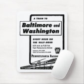 ペンシルバニアの鉄道は一時間毎に1948年を訓練します マウスパッド (マウス)