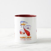 ペンシルバニアの鉄道ブロードウェイ限られたStreamliner マグカップ (中央)