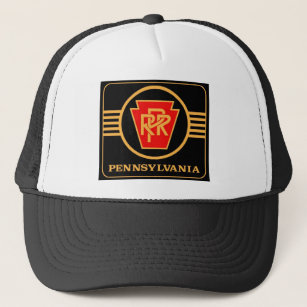 ペンシルバニアの鉄道ロゴ、黒及び金ゴールド キャップ