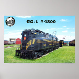 ペンシルバニアの鉄道機関車GG-1 #4800 -2- ポスター