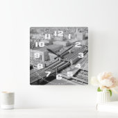 ペンシルバニアの鉄道第30 St.Station柱時計 スクエア壁時計 (ホーム)