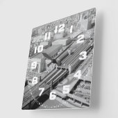 ペンシルバニアの鉄道第30 St.Station柱時計 スクエア壁時計 (傾斜)