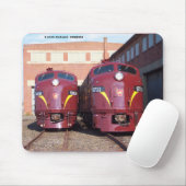 ペンシルバニアの鉄道E-8a、s (JTFS) 5809および5711 マウスパッド (マウス)