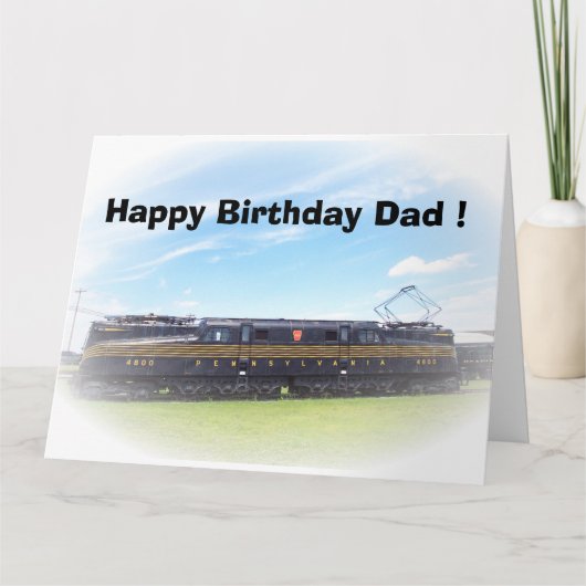 ペンシルバニアの鉄道GG-1 #4800側面図 カード (正面)