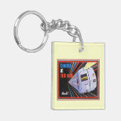 ペンシルバニアの鉄道Metroliner 1967年のKeychain キーホルダー (正面左)