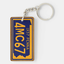 ペンシルバニアの1937年のヴィンテージのナンバープレートKeychain キーホルダー