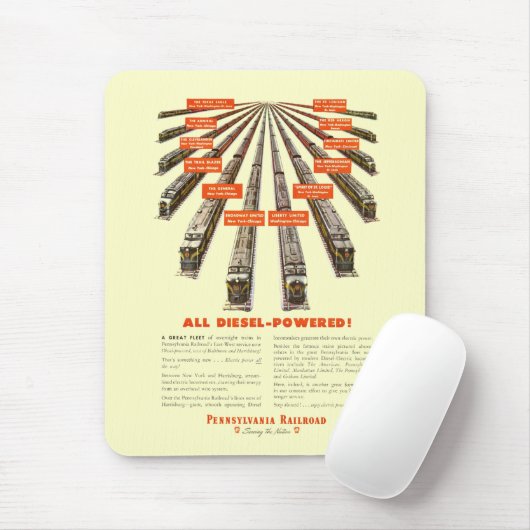 ペンシルバニアは東西の完全にディーゼルを今強行採決します マウスパッド (マウス)