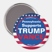 ペンシルバニアはTRUMP VANCE冷蔵庫をサポート マグネット (正面/裏面)