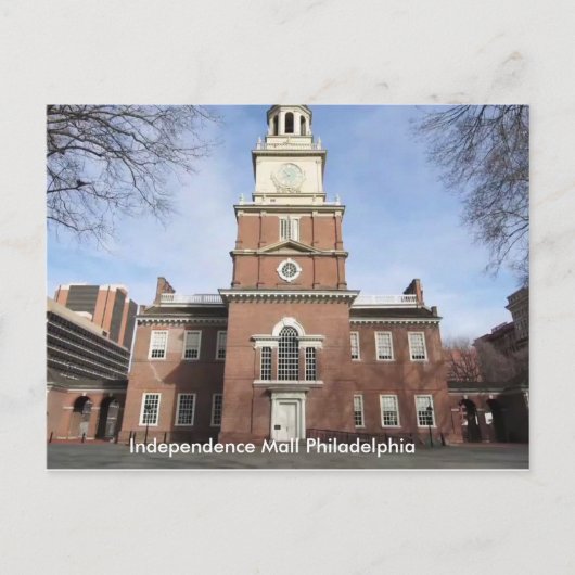 ペンシルバニアインディペンデンスモールフィラデルフィア ポストカード (正面)
