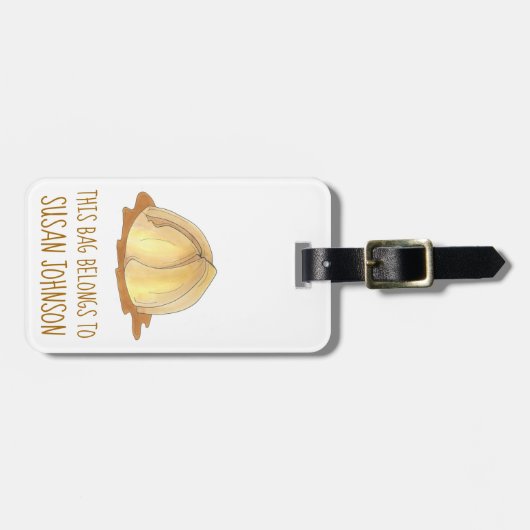 ペンシルバニアオランダアミッシュアップルダンピングペストリー ラゲッジタグ (正面横)