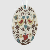 ペンシルバニアオランダアミッシュヘックスサインバードアメリカーナ オーナメント (正面)