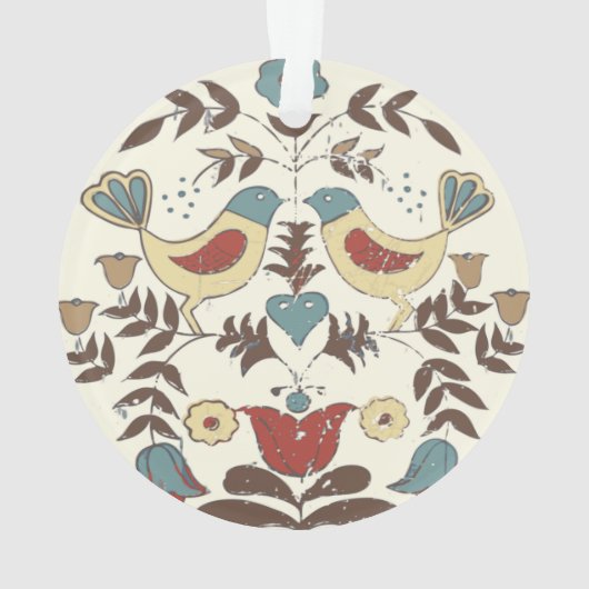 ペンシルバニアオランダアミッシュヘックスサインバードアメリカーナ オーナメント (裏面)