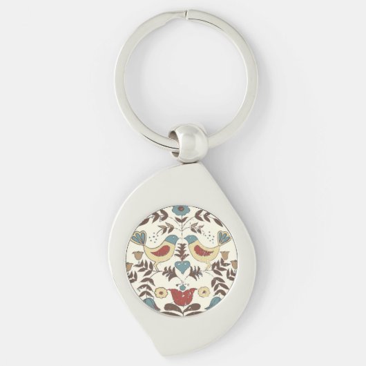 ペンシルバニアオランダアミッシュヘックスサインバードアメリカーナ キーホルダー (正面)