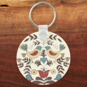 ペンシルバニアオランダアミッシュヘックスサインバードアメリカーナ キーホルダー (正面)