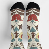 ペンシルバニアオランダアミッシュヘックスサインバードアメリカーナ ソックス (上部)