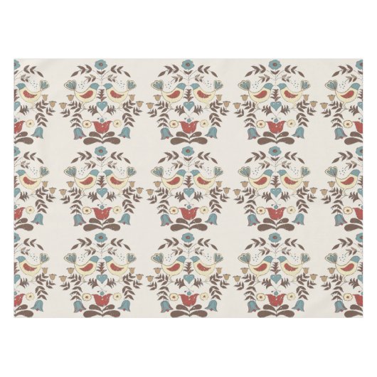 ペンシルバニアオランダアミッシュヘックスサインバードアメリカーナ テーブルクロス (正面(横))