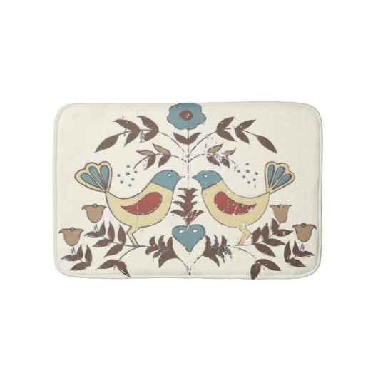 ペンシルバニアオランダアミッシュヘックスサインバードアメリカーナ バスマット (正面)