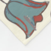 ペンシルバニアオランダアミッシュヘックスサインバードアメリカーナ フリースブランケット (角)