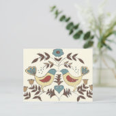 ペンシルバニアオランダアミッシュヘックスサインバードアメリカーナ ポストカード (スタンド正面)