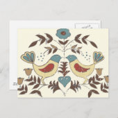 ペンシルバニアオランダアミッシュヘックスサインバードアメリカーナ ポストカード (正面/裏面)