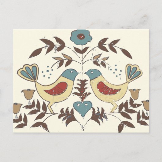 ペンシルバニアオランダアミッシュヘックスサインバードアメリカーナ ポストカード (正面)