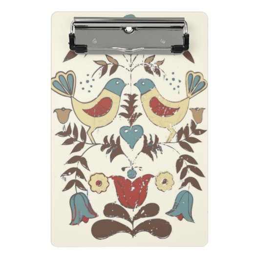 ペンシルバニアオランダアミッシュヘックスサインバードアメリカーナ ミニクリップボード (正面)