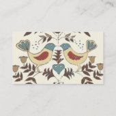 ペンシルバニアオランダアミッシュヘックスサインバードアメリカーナ 名刺 (裏面)