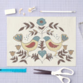 ペンシルバニアオランダアミッシュヘックスサインバードアメリカーナ 薄葉紙 (クラフト)