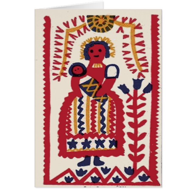 ペンシルバニアオランダフォークアートマドンナ (正面)