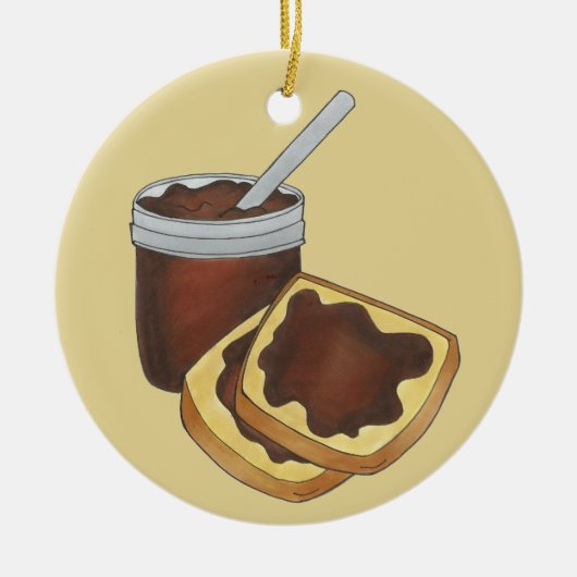 ペンシルバニアオランダ缶詰アップルバターアミッシュ食品 セラミックオーナメント (正面)