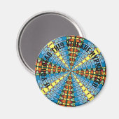 ペンシルバニアオランダ16進サイン春グリーンアンドブルー マグネット (正面/裏面)