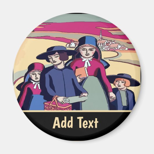 ペンシルバニアオランダ、ランカスター、編集文字マグネット マグネット (正面)