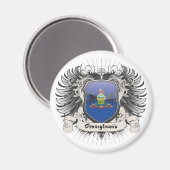 ペンシルバニアクレスト マグネット (正面/裏面)
