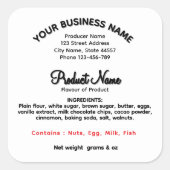 ペンシルバニアコテージ食品ラベル限定食品 スクエアシール (正面)