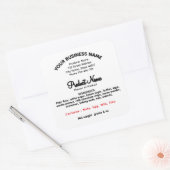 ペンシルバニアコテージ食品ラベル限定食品 スクエアシール (封筒)