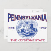 ペンシルバニアザキーストーン州 ポストカード (正面/裏面)