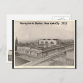 ペンシルバニアステーションニューヨーク1912 ポストカード (正面/裏面)