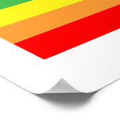 ペンシルバニアストライプレインボー ポスター (角)