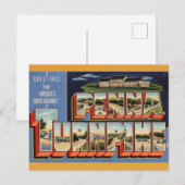 ペンシルバニアターンパイクヴィンテージ旅行はがき ポストカード (正面/裏面)